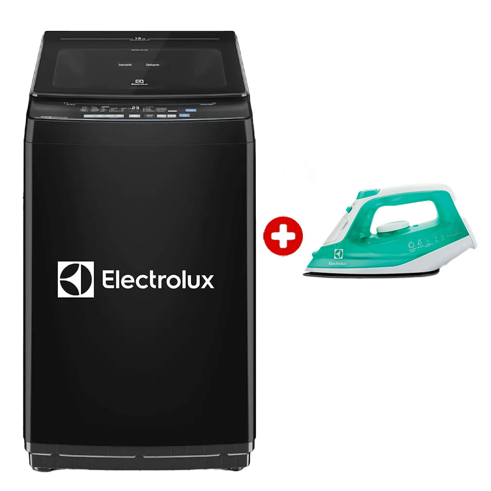 Combo: Lavadora Electrolux carga superior, 13kg, Efficient Silent Inverter EWIJ13F2XSYG + plancha a vapor Electrolux Easyline SIE70