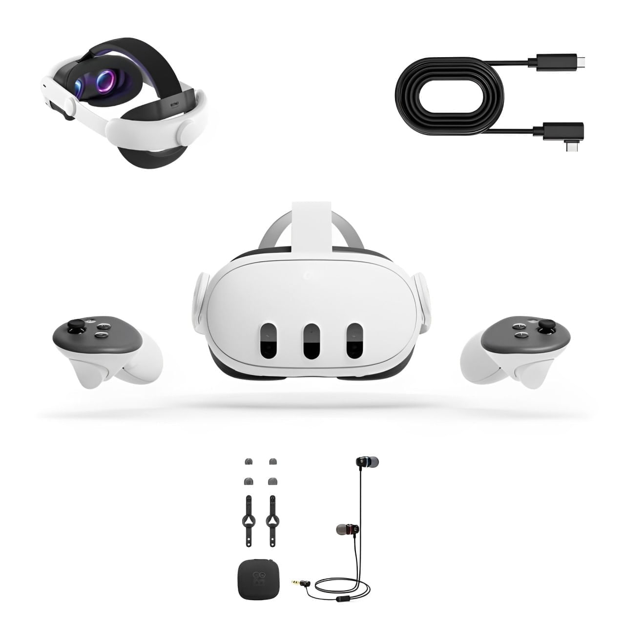 Imagen 2 del producto Lentes de realidad virtual Meta Quest 3, 512GB, pack pro, blanco