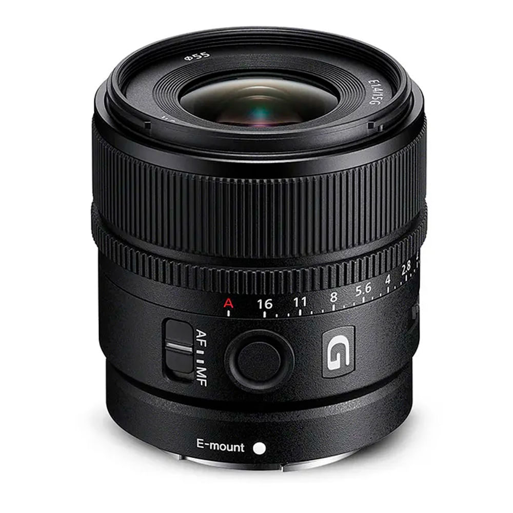 Imagen 1 del producto Lente Sony SEL15F14G gran angular prime, apertura máx. F1.4, montura E APS-C, negro