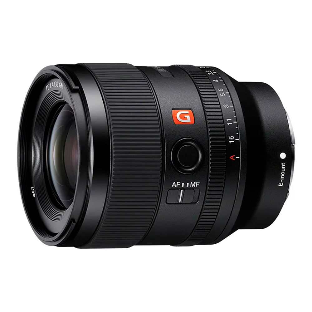 Lente Sony SEL24F14GM gran angular prime, apertura máx. F1.4, montura E Full Frame, negro
