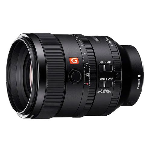 Lente Sony SEL100F28GM teleobjetivo medio prime, apertura máx. F2.8, montura E Full Frame, negro
