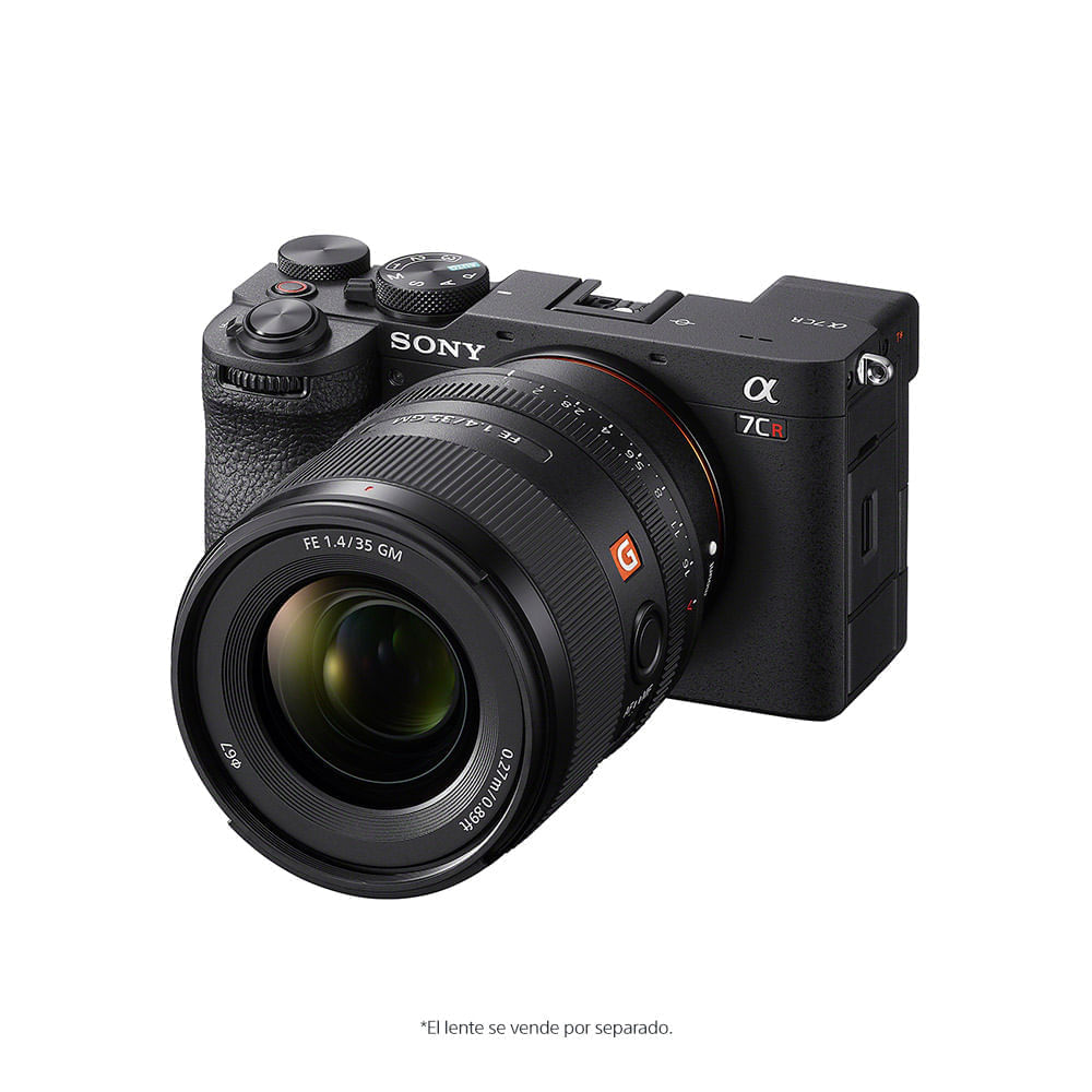Imagen 2 del producto Cámara mirroless Sony Alpha a7CR 61MP, sin lente incluida, video 4K 60p/50p, enfoque automático avanzado con IA, pantalla táctil, negro