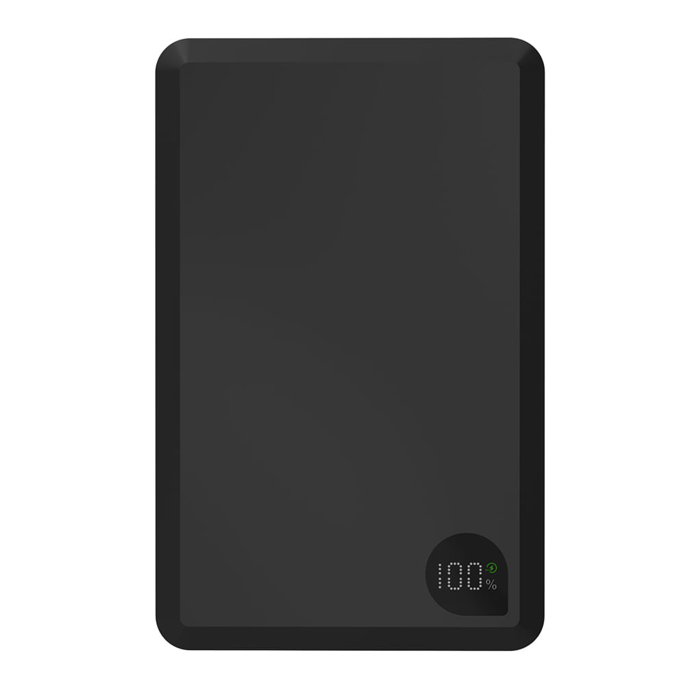 Batería externa con carga magnética Coolbox GMobile 15W, 10000 mAh, USB Tipo-C, 2 puertos, negro