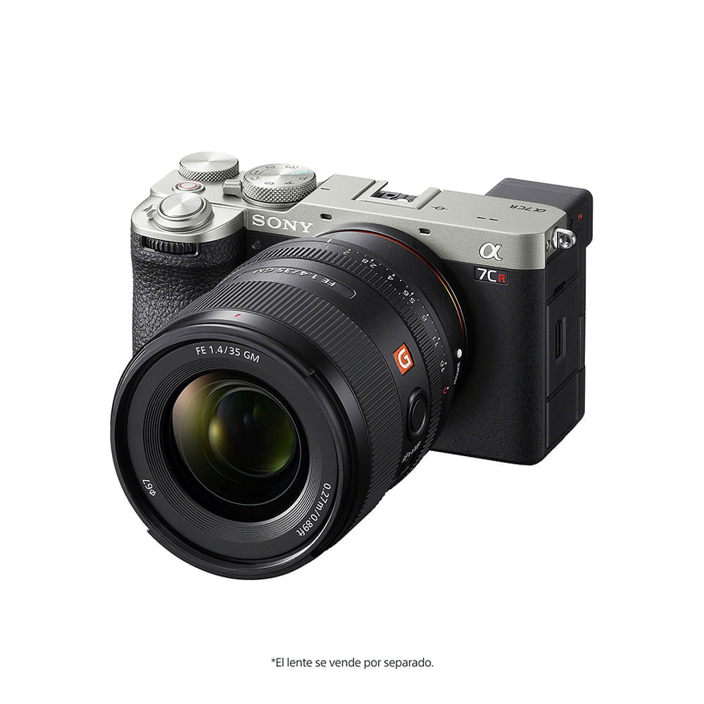 Imagen 2 del producto Cámara mirroless Sony Alpha a7CR 61MP sin lente incluida, video 4K 60p/50p, enfoque automático avanzado con IA, pantalla táctil, plata