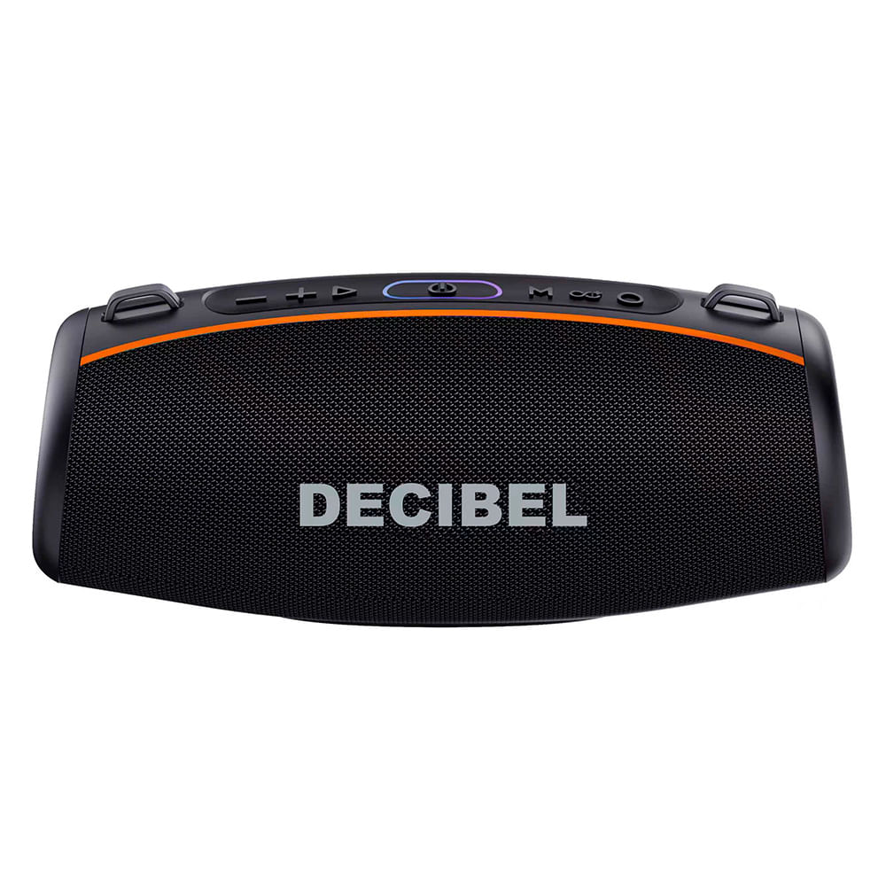 Parlante bluetooth Decibel Boomlite 60W, resistencia al agua IPX6, luces RGB, batería hasta 24 horas, negro