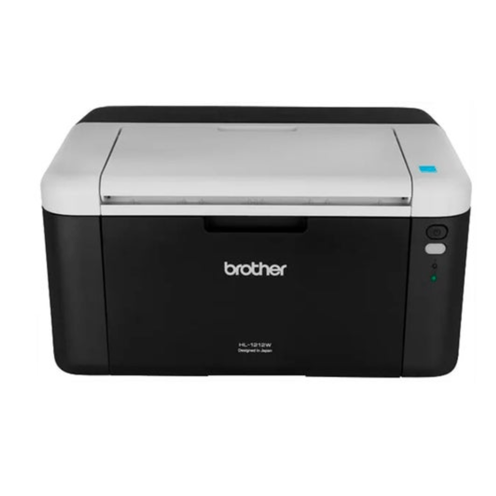 Impresora monocromática láser Brother HL-1212W, inalámbrica, Wi-Fi, blanco y negro, usa cartuchos de tóner