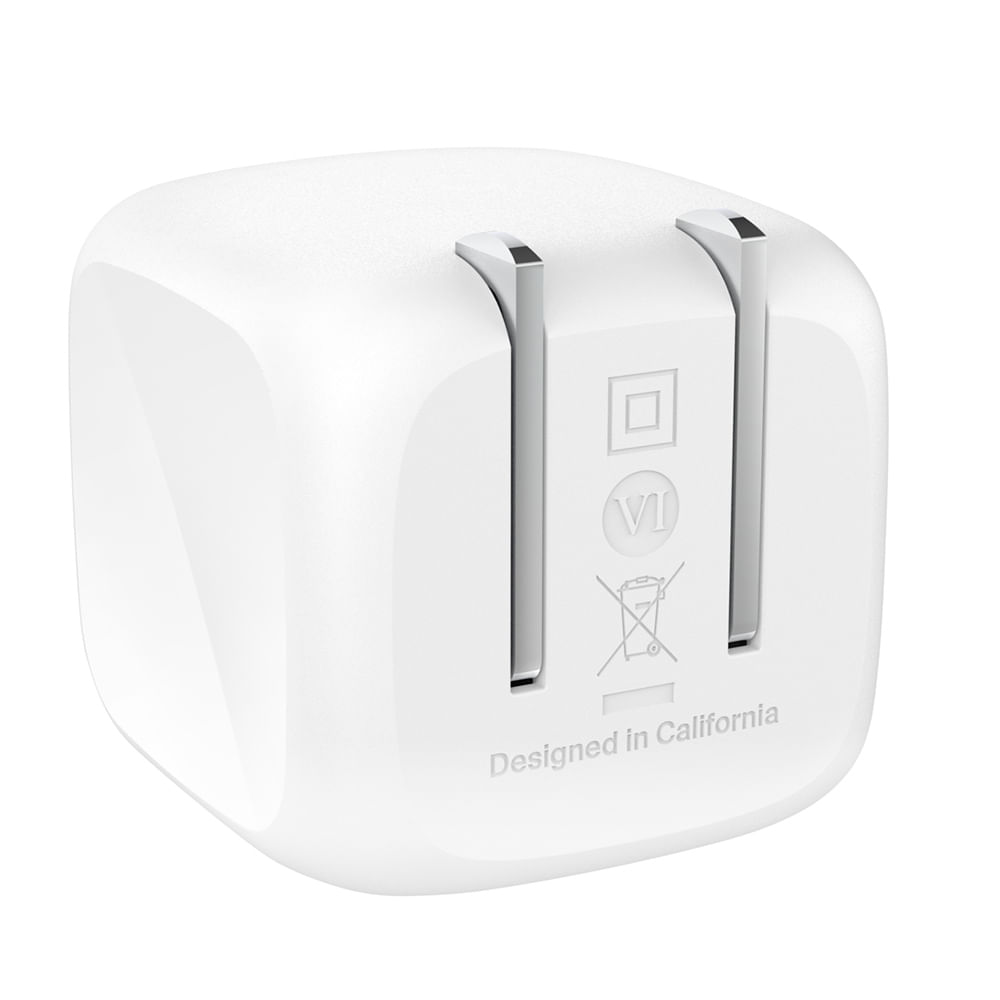 Imagen 2 del producto Cargador de pared doble tipo-C Belkin 45W, carga rápida, blanco