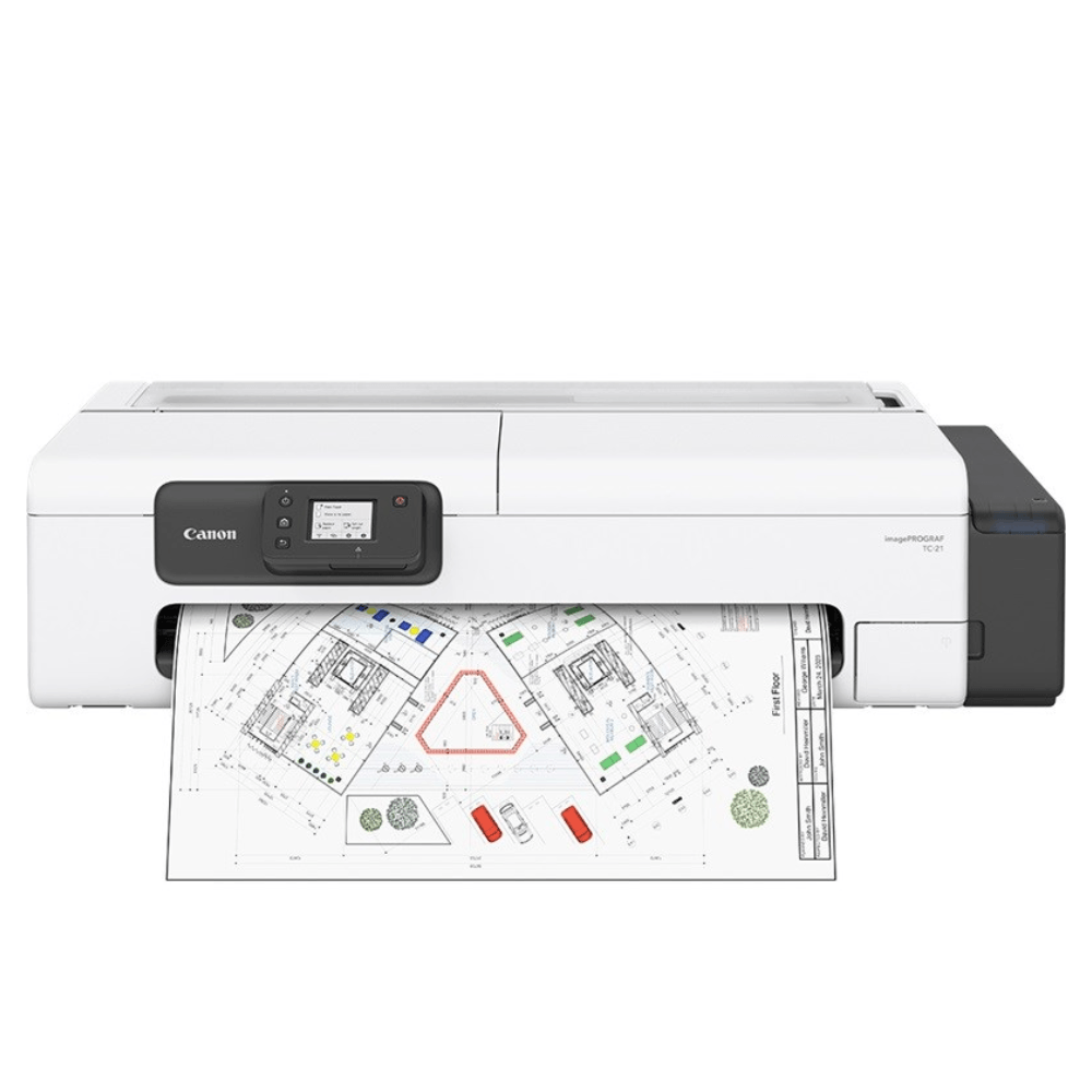 Impresora Plotter Canon imagePROGRAF TC-21 A1, inalámbrica, Wi-Fi, inyección de tinta, blanco
