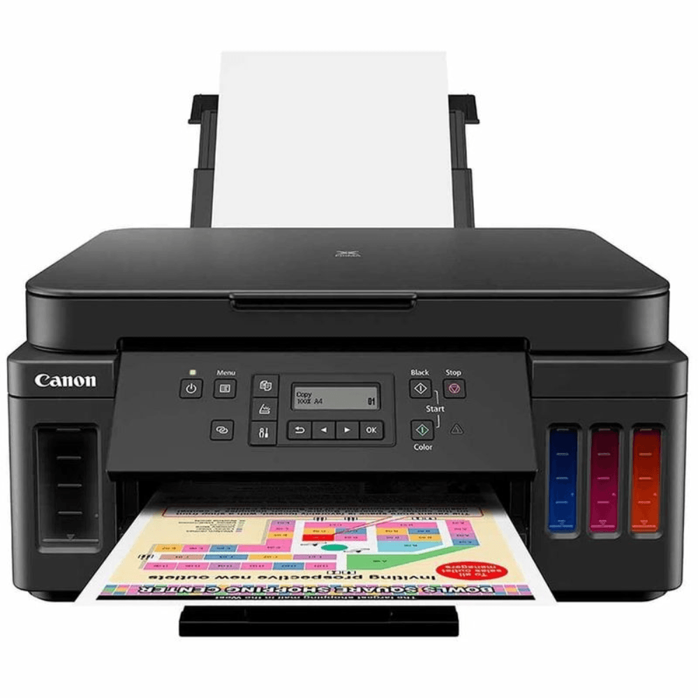 Impresora multifuncional Canon Pixma G6010, inyección de tinta, inalámbrica, Wi-Fi, con tanques recargables