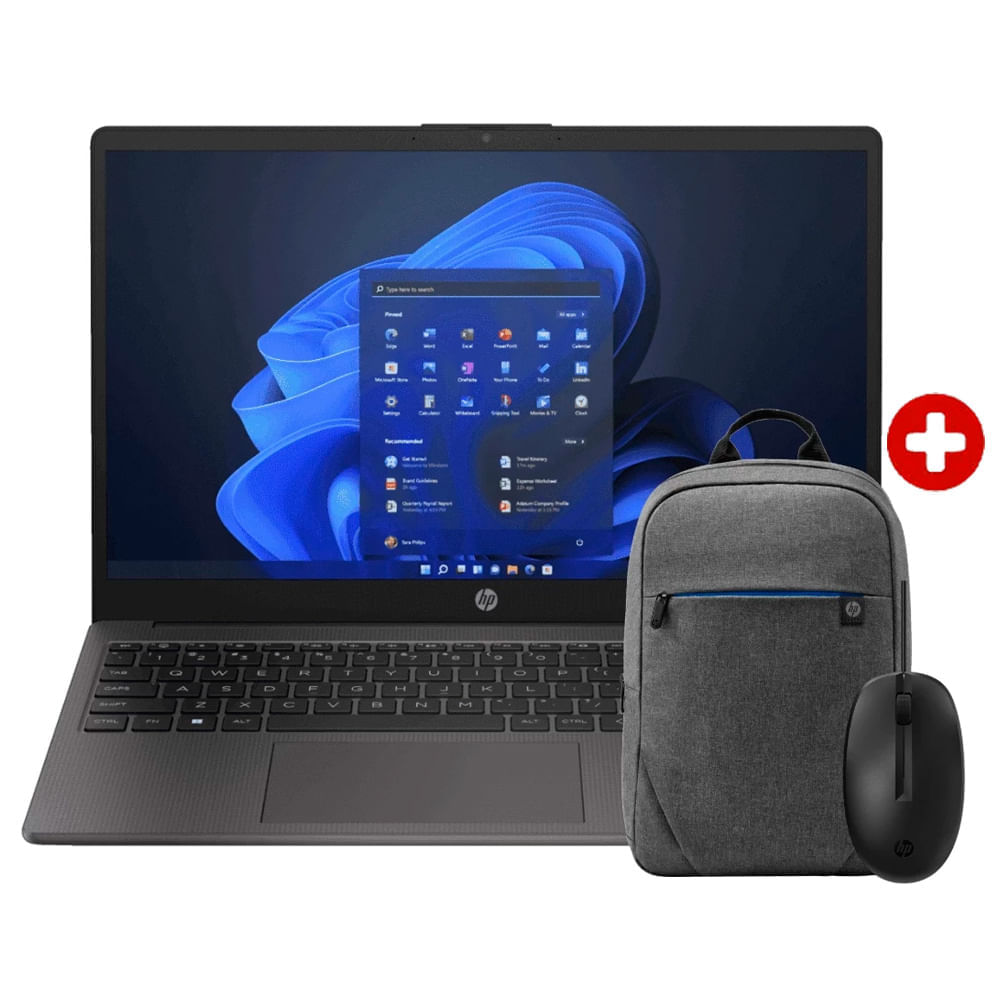 Laptop HP 255 G10 15.6", AMD Ryzen 5, 512GB SSD, 8GB RAM, tarjeta gráfica, Windows 11 Pro + mochila y mouse