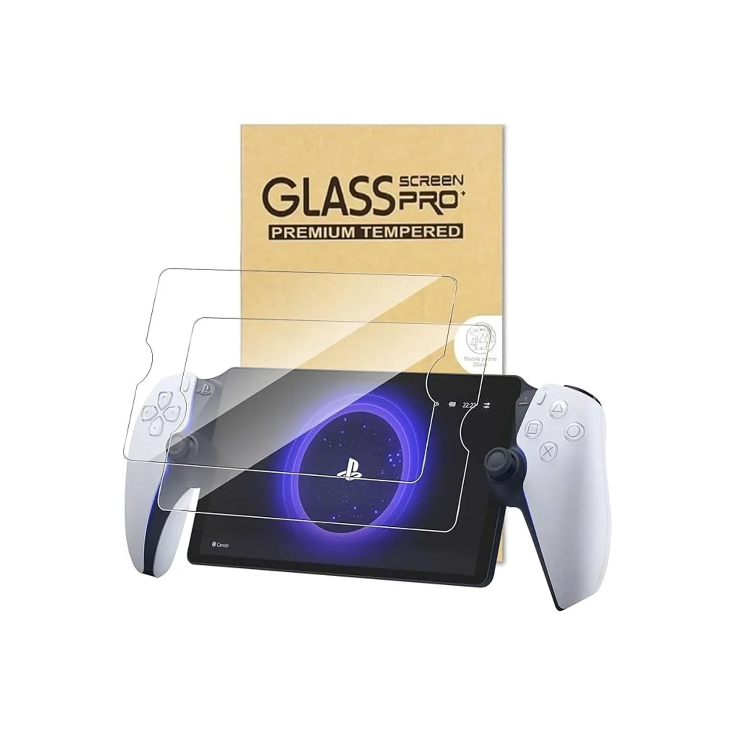 Mica de vidrio templado 9H para PlayStation Portal, alta resistencia, antirayones