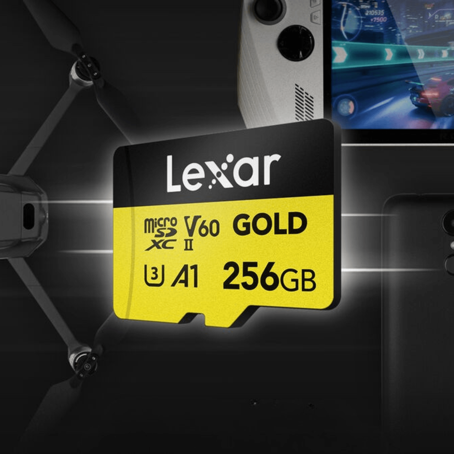 Imagen 2 del producto Memoria MicroSDXC Lexar Professional 256GB, UHS-II, V60, 280MB/s, 180MB/s