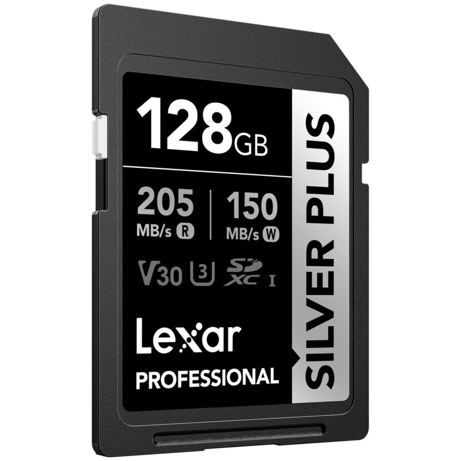 Imagen 2 del producto Memoria SDXC Lexar Professional 128GB, UHS-I, U3, V30, 205MB/s, 150MB/s, Silver Plus