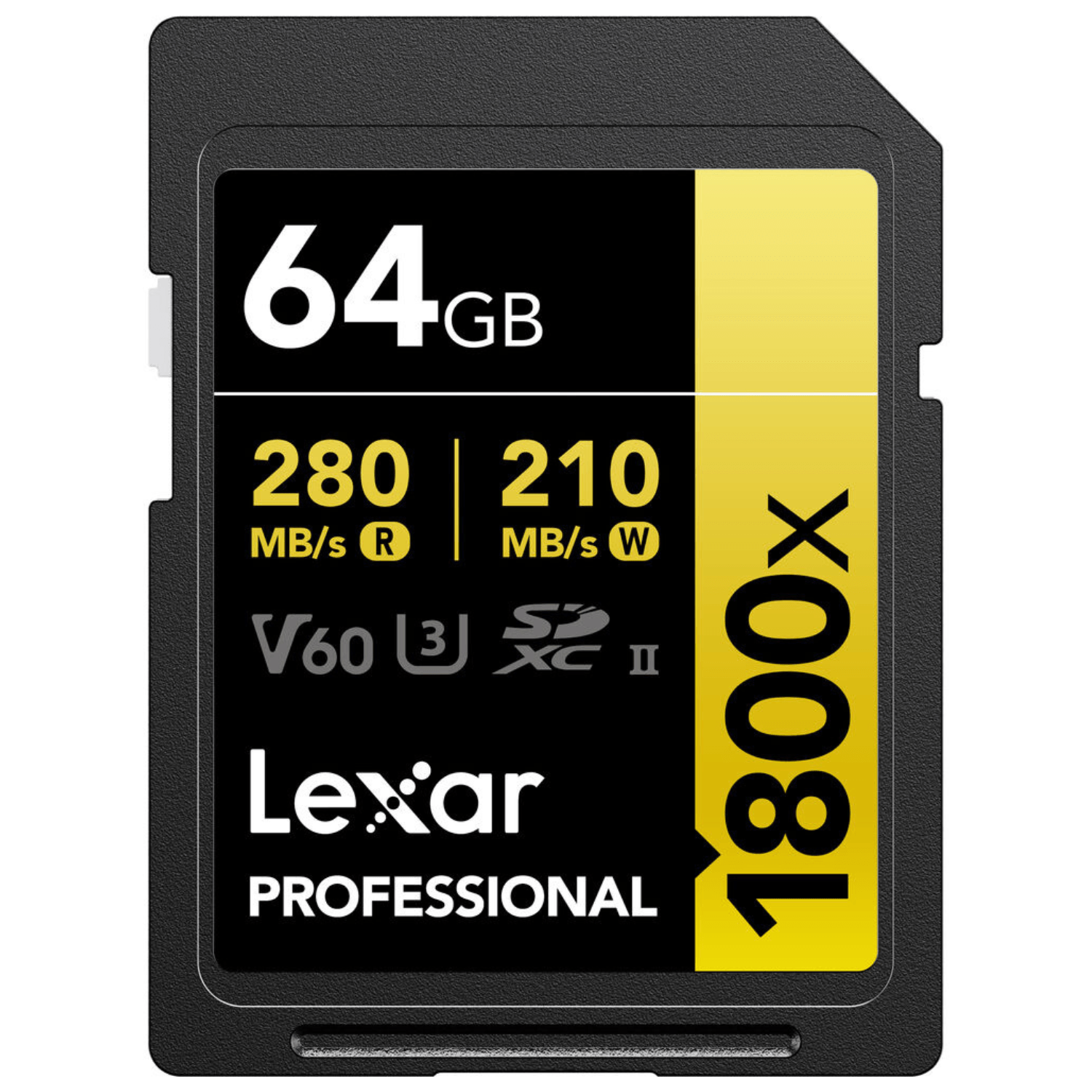 Imagen 1 del producto Memoria SDXC Lexar Professional 256GB, UHS-II, U3, V60, 280MB/s, 205MB/s, 1800x