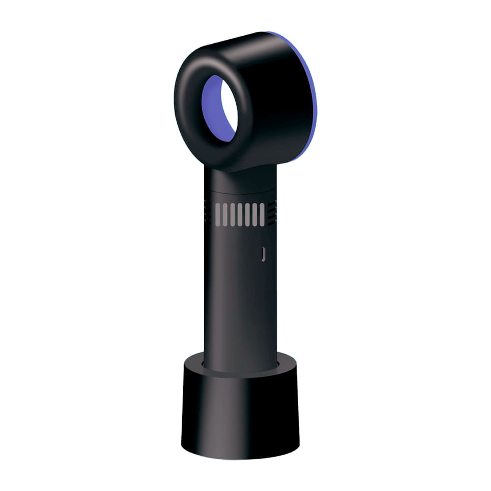 Imagen 2 del producto Ventilador de mano Westminster 3W, recargable, 3 velocidades, negro