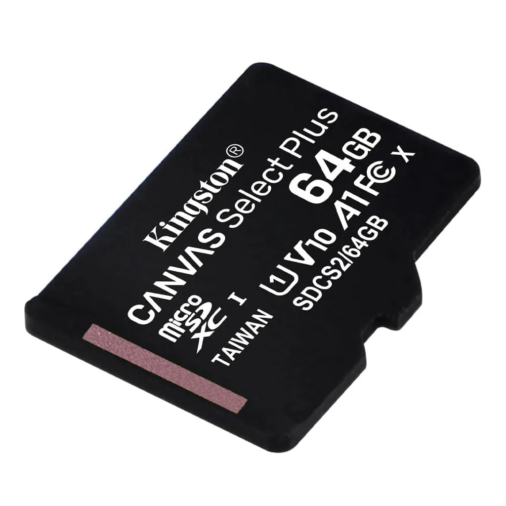 Imagen 2 del producto Tarjeta MicroSDXC Kingston Canvas Select Plus 64GB, U1, Clase 10, 100MB/s