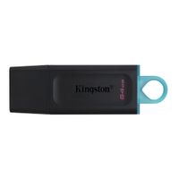 Memoria USB 3.2 Kingston Data Traveler Exodia DTX 64GB de capacidad, negro