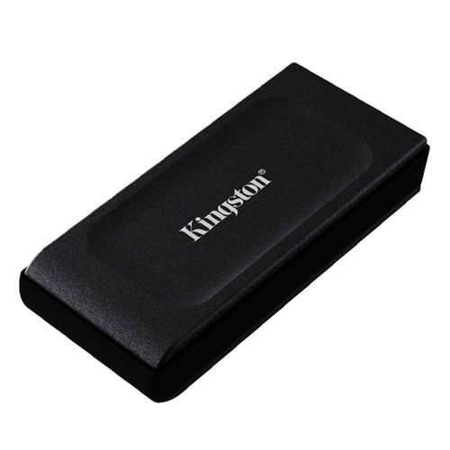 SSD externo Kingston XS1000 1TB, USB 3.2, Gen2, Velocidad de lectura hasta 1.050 MB/s, compatible iOS, Android y consolas de videojuegos, negro