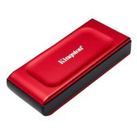 SSD externo Kingston XS1000 2TB, USB 3.2, Gen2, Velocidad de lectura hasta 1.050 MB/s, compatible iOS, Android y consolas de videojuegos, rojo