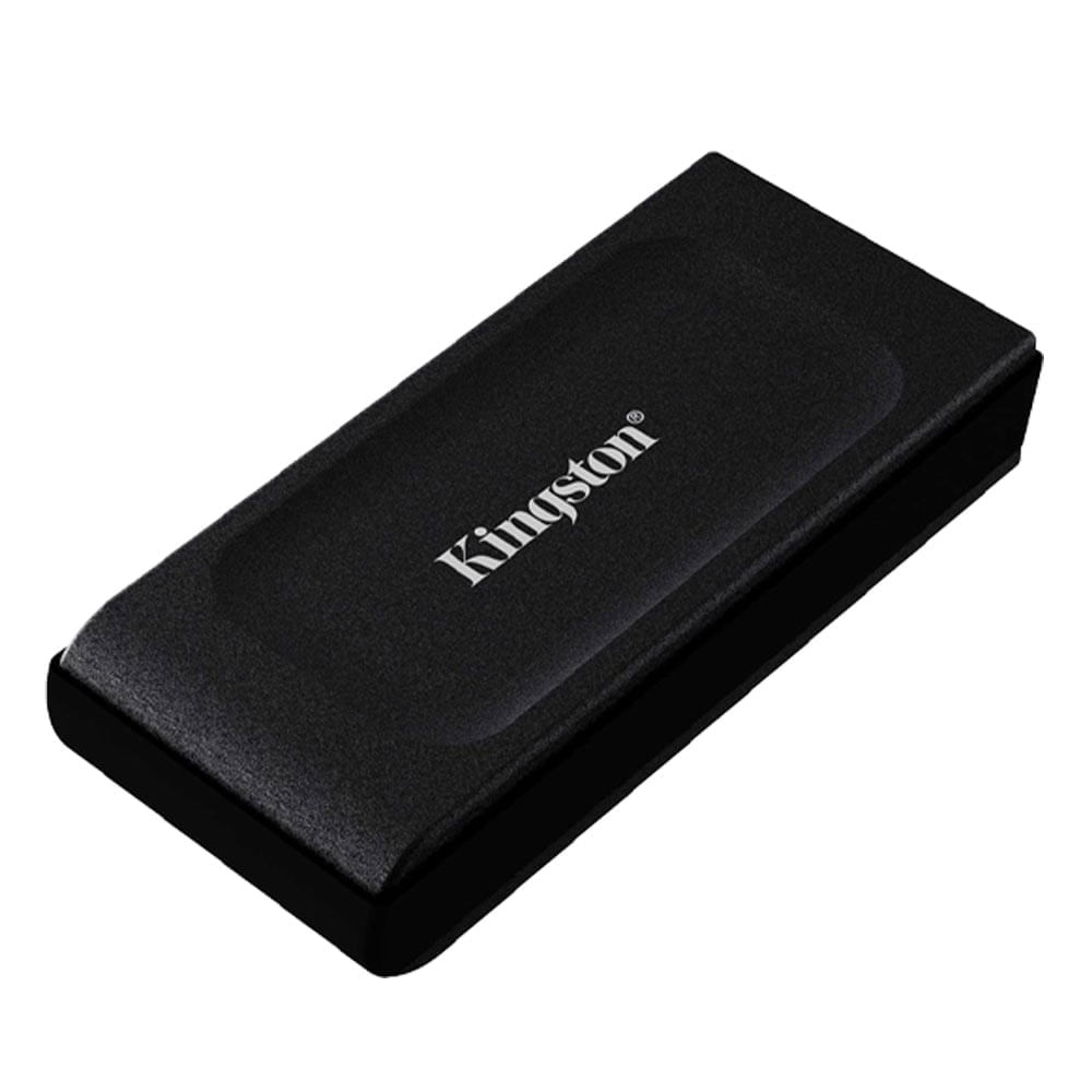 SSD externo Kingston XS1000 2TB, USB 3.2, Gen2, Velocidad de lectura hasta 1.050 MB/s, compatible iOS, Android y consolas de videojuegos, negro