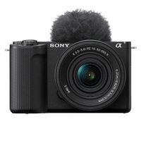Cámara compacta Sony ZV-E10 II, 26MP, sensor APS-C Exmor R CMOS, video 4K, Wi-Fi y Bluetooth, zoom 16-50mm, negro