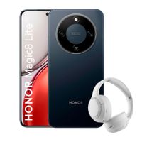 Celular Honor Magic 8 Lite 5G 512GB, 8GB RAM, cámara trasera 108MP y frontal 16MP, 6.79"", negro medianoche + audífonos Honor Pro