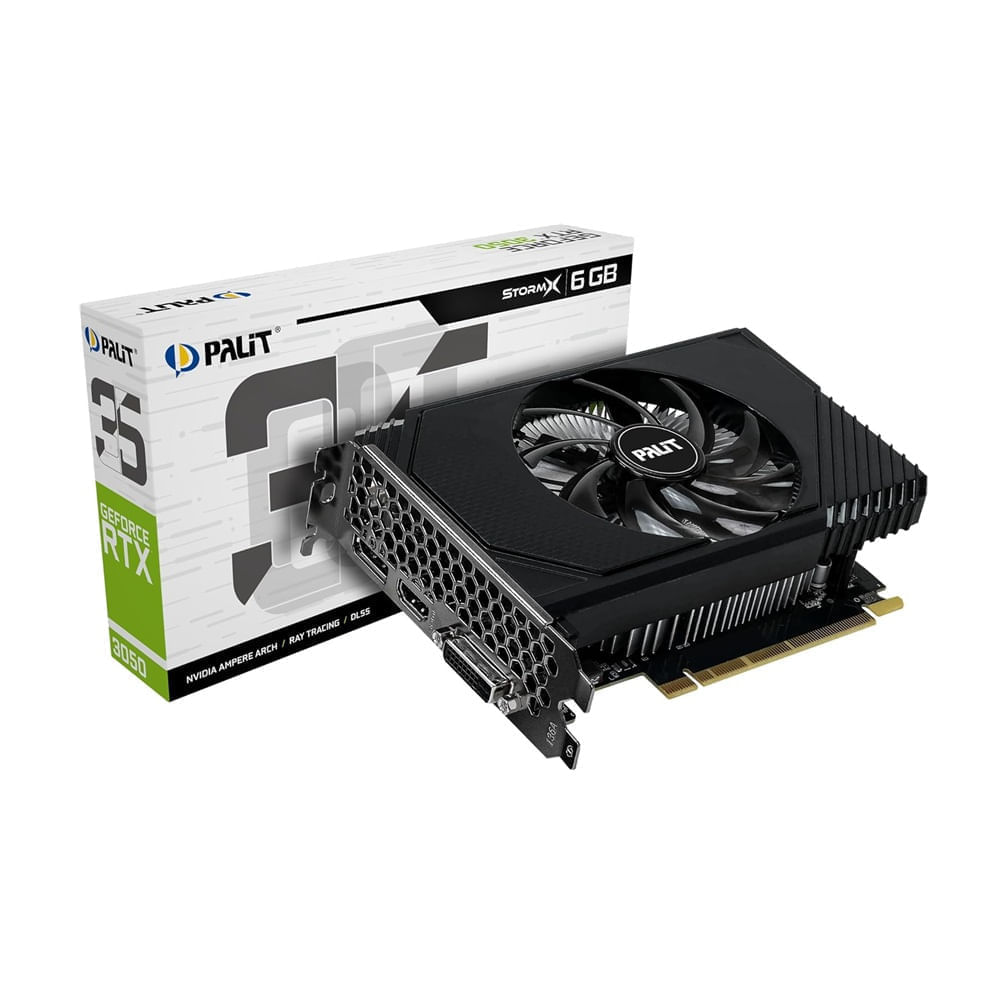 Imagen 2 del producto Tarjeta de video Palit, NVIDIA GeForce RTX 3050, 6GB, GDDR6, PCIe 4.0, HDMI, DisplayPort