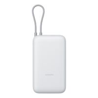 Batería externa Xiaomi 20000 mAh, 22.5W, 3 puertos, USB tipo-C, con cable integrado, plomo claro