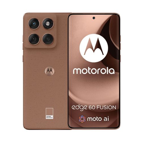 Celular Motorola Edge 60 Fusion 5G 256GB, 8GB RAM, cámara trasera 50MP y frontal 32 MP, 6.67", marrón