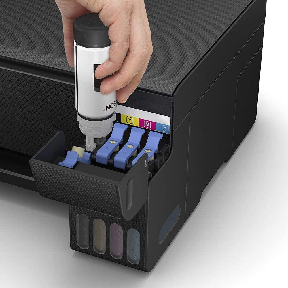 Imagen 2 del producto Impresora multifuncional Epson Ecotank L3210, inyección de tinta, alámbrica, con tanques recargables + 4 botellas de tinta