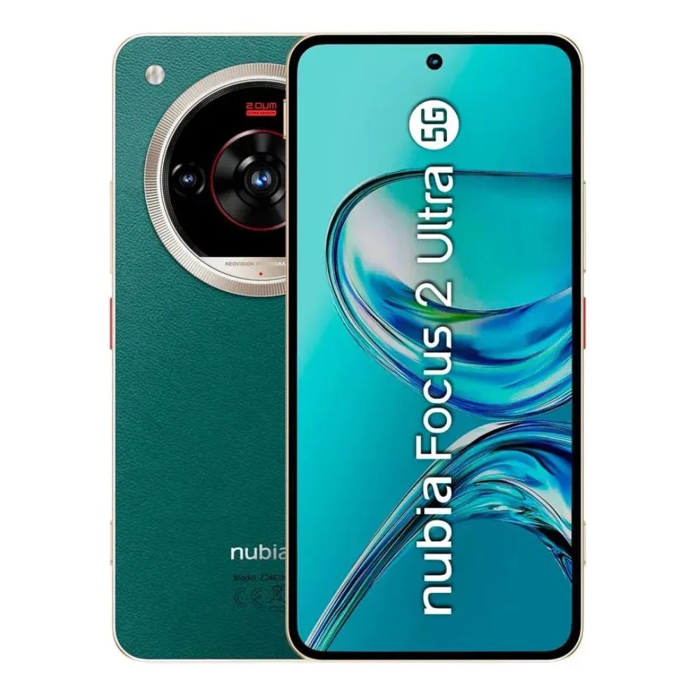Celular ZTE Nubia Focus 2 ULTRA 5G 256GB, 8GB RAM, cámara trasera 50MP y frontal 32MP, 6.8", verde