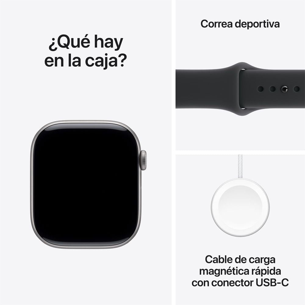 Imagen 2 del producto Apple Watch Serie 11 46MM/OLED GPS, monitoreo salud, entrenamiento, correa M/L, space gray