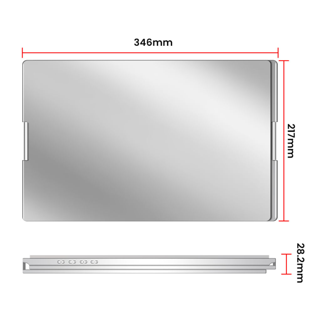 Imagen 2 del producto Monitor extensor de pantalla portátil Pixelled 14"", Full HD, USB y USB-C para laptop, plateado