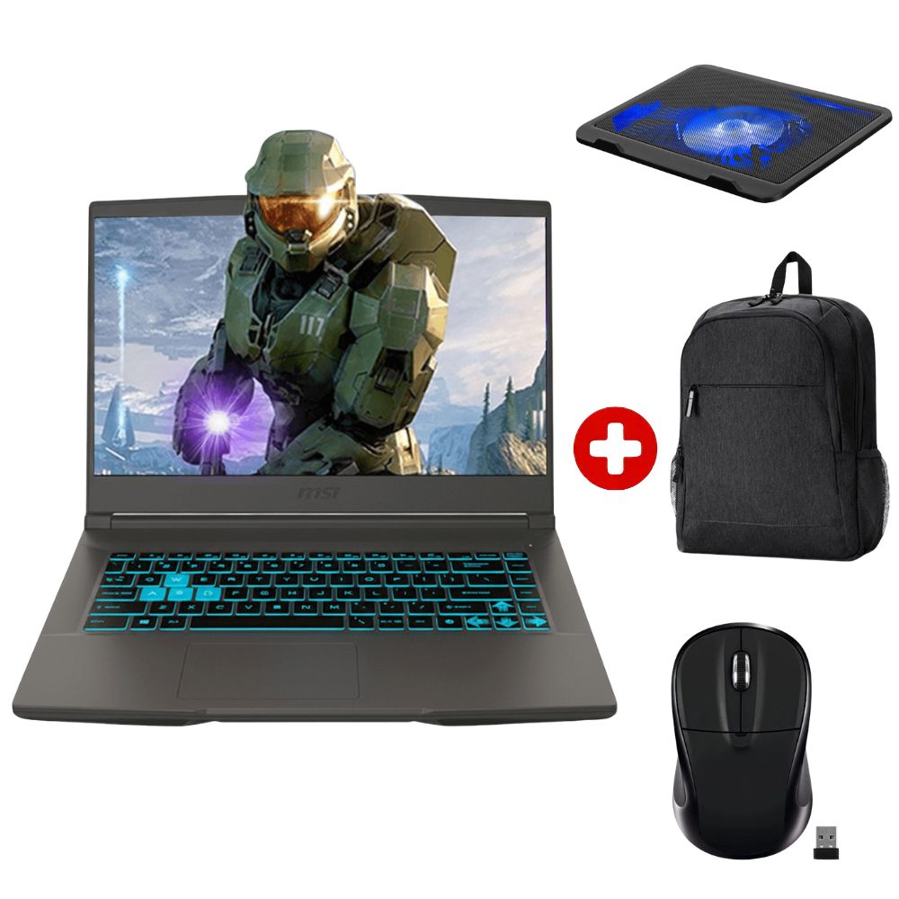 Laptop MSI Thin 15 B13VE 15.6" Intel Core i7, 500GB SSD, 32GB RAM, RTX4050 6GB, FreeDOS - sin sistema operativo, gris