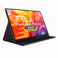 Monitor Touch portátil Pixelled 15.6"", Full HD USB-C HDMI, pantalla táctil, negro