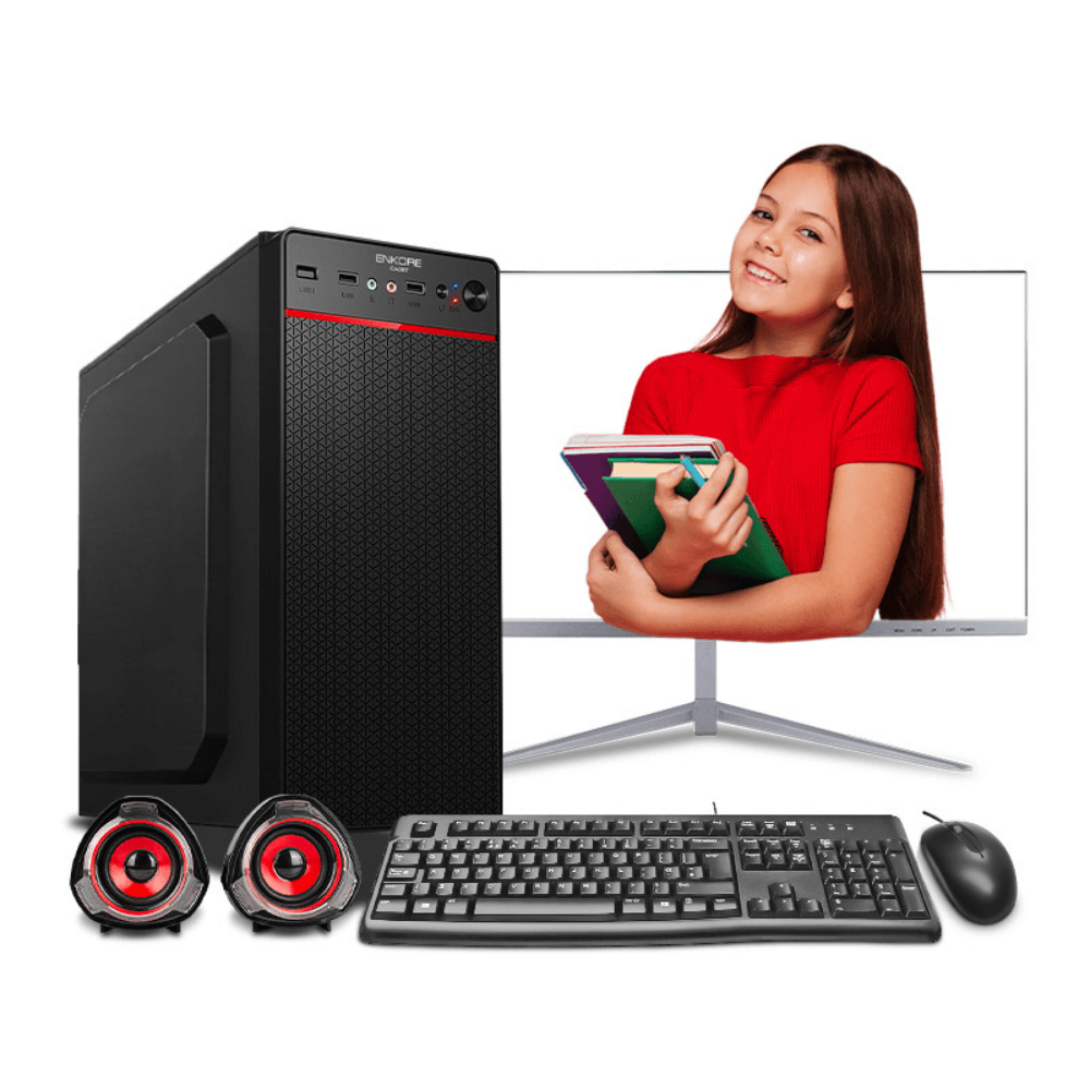 PC armada: Intel Core i5 10400, 500GB SSD, 16GB RAM, case de torre, FreeDos - sin sistema operativo, monitor 22" IPS + teclado