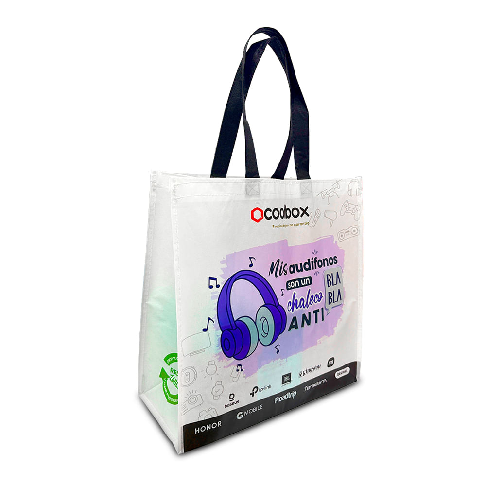 Imagen 2 del producto Bolsa reutilizable Coolbox blanca