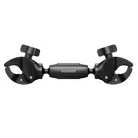 Abrazadera de soporte para el palo de selfie de moto para  Insta360, negro