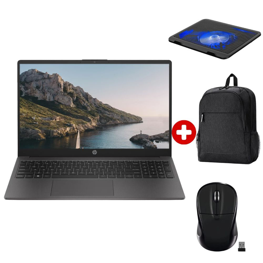 Laptop HP 250 G10 15.6" Intel Core i3, 500GB SSD, 16GB RAM, Intel Graphics, FreeDOS - sin sistema operativo, gris