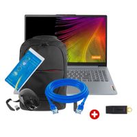 Laptop Lenovo IdeaPad Slim 3, 15.6"", AMD Ryzen 7 5825U, 512GB SSD, 16GB RAM, Windows 11 Pro + USB 128GB,  gris