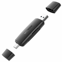 Lector de tarjetas Ugreen CM304, SD/TF 2 en 1, USB 3.0, hasta 170MB/s, compacto portátil