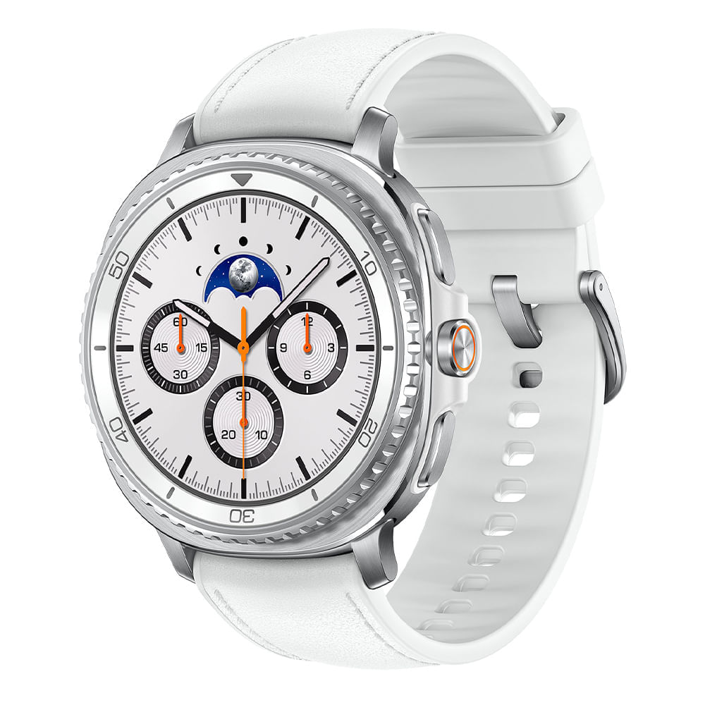 Smartwatch Samsung Galaxy Watch8 Classic pantalla 1.3"/ Super AMOLED, certificación 5ATM/IP68, batería hasta 30 horas, blanco