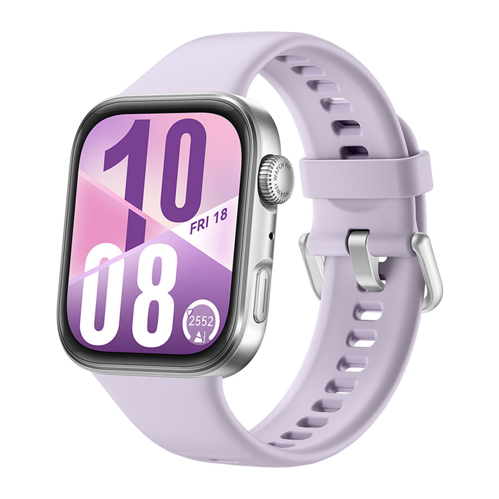Imagen 1 del producto Smartwatch Huawei Fit 4 pantalla 1.82” /AMOLED, monitoreo de salud, 10 días, GPS dual, resistencia al agua 5 ATM, funciones deportivas, morado