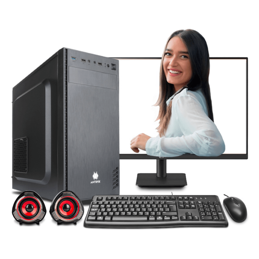 PC armada: Intel Core i7 14700K, 1TB SSD, 16GB RAM, case de torre, FreeDos - sin sistema operativo, monitor 24" IPS + teclado