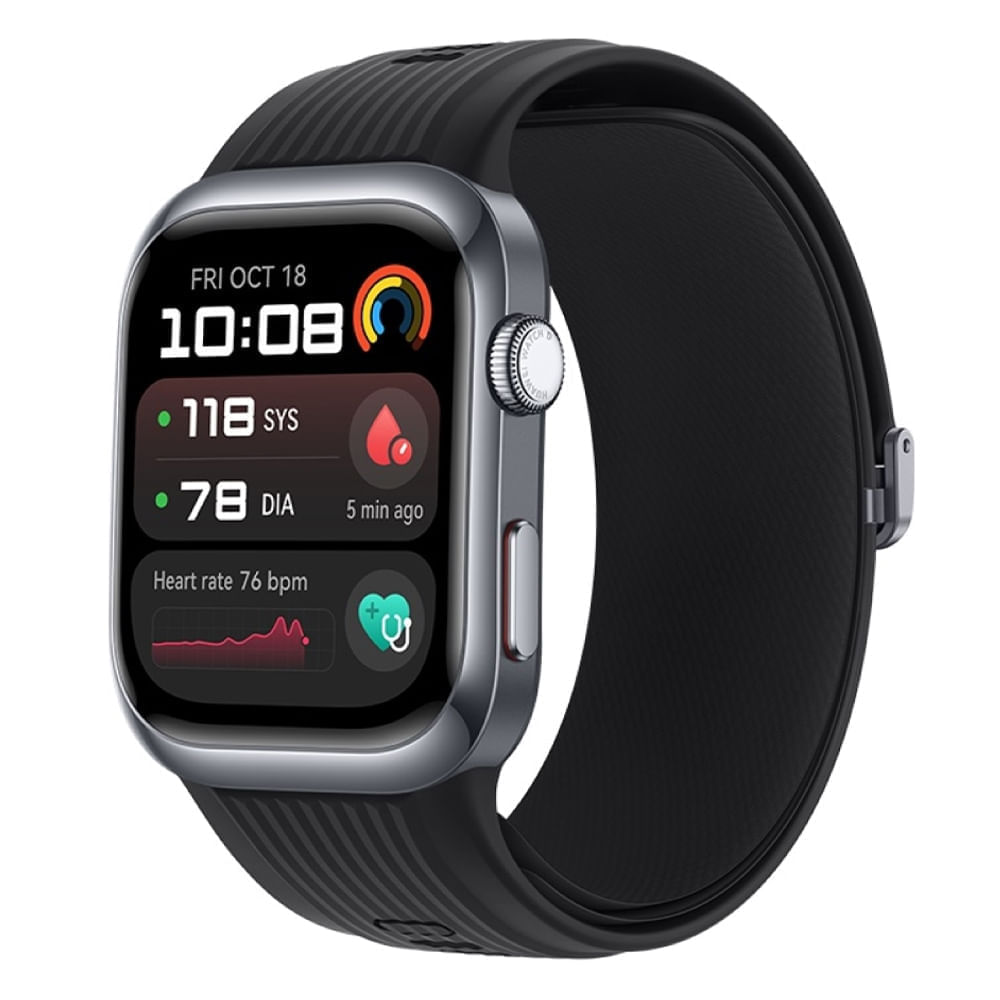 Smartwatch Huawei D2 Black, pantalla AMOLED 1.82'', resistente al agua IP68, monitoreo de presión arterial, batería hasta 6 horas, negro