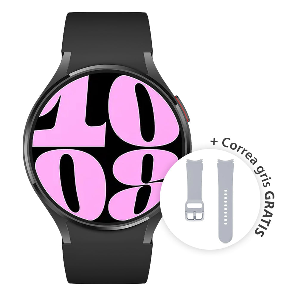 Smartwatch Roadtrip Watch 4 GPS, pantalla 1.46", resistente al agua IP67, modos de deporte, batería hasta 5 días, negro + correa gris