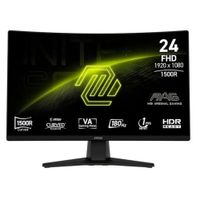 Monitor gamer curvo MSI MAG 242C 24"" Panel VA, FHD(1920x1080), 180Hz, 1ms, entradas HDMI/DP