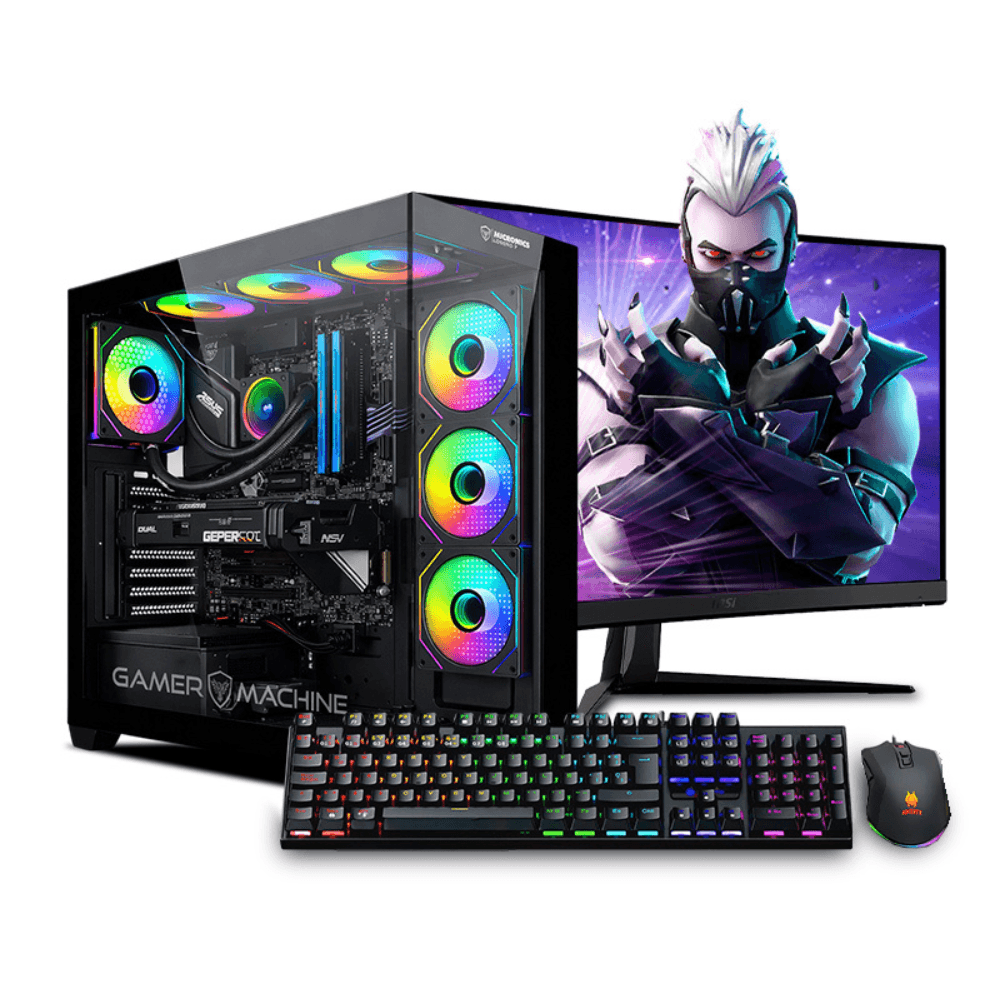 PC armada: Intel Core Ultra 7 265KF, 1TB SSD, 16GB DDR5 RAM, case Falkor Pink Plus, FreeDos - sin sistema operativo, monitor 27" + teclado