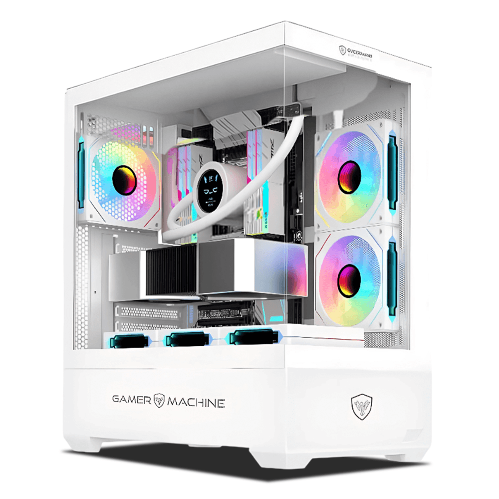 Imagen 2 del producto PC armada: Ryzen 7 8700F, 500GB SSD, 16GB DDR5 RAM, case Falkor White, FreeDos - sin sistema operativo, monitor 24"" + teclado