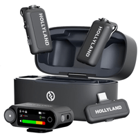 Micrófono inalámbrico Hollyland Lark A1 doble, USB Tipo-C, Lightning, Smartphone, creación de contenido